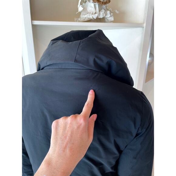 Save The Duck Down Rain Coat Black Size 2 Medium - Picture 4 of 13